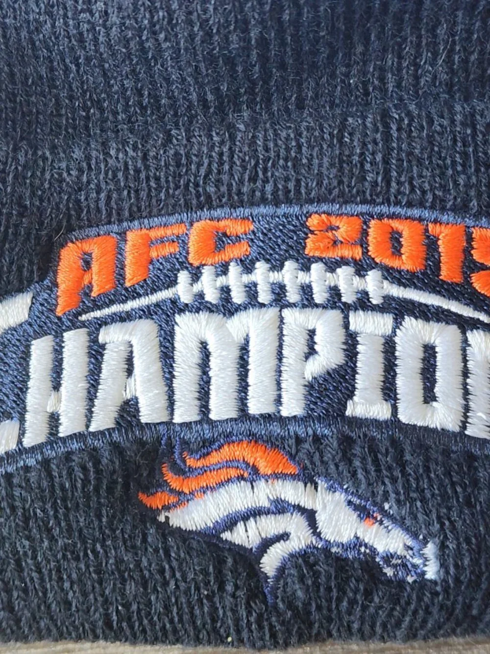 New Era Denver Broncos AFC 2015 Champions Winter Beanie